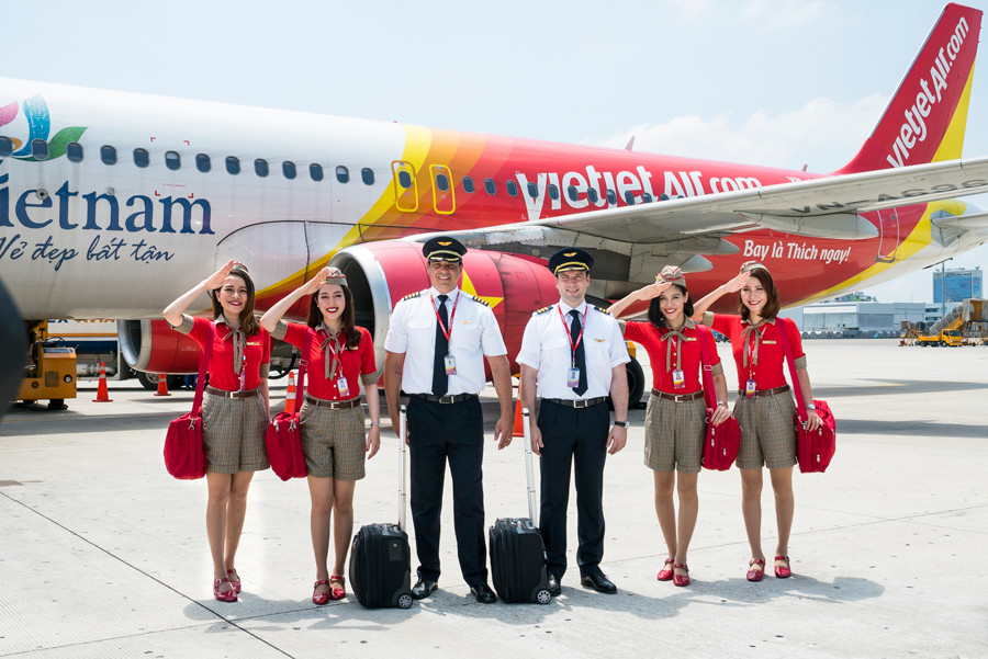 Vietjet nằm trong danh sách hãng hàng không Việt Nam giá rẻ hàng đầu